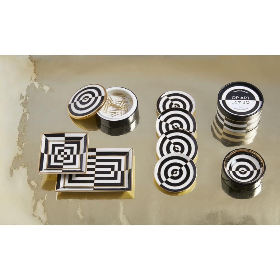 インテリア雑貨 小物入れ トレイ インテリアアクセサリー 高級 ラグジュアリー モダン【Op Art Rectangle Tray】_2