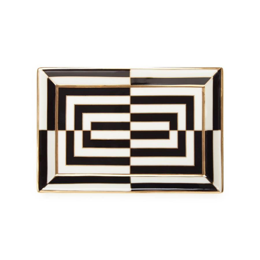 インテリア雑貨 小物入れ トレイ インテリアアクセサリー 高級 ラグジュアリー モダン【Op Art Rectangle Tray】_5