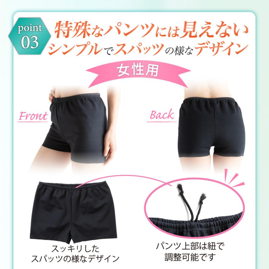 おなら 消臭 パンツ 過敏性 ニオイ臭わない 生理臭 便臭 ガス臭 尿臭を取る方法 │デオルガードパンツWOMEN 同サイズ３枚組の画像
