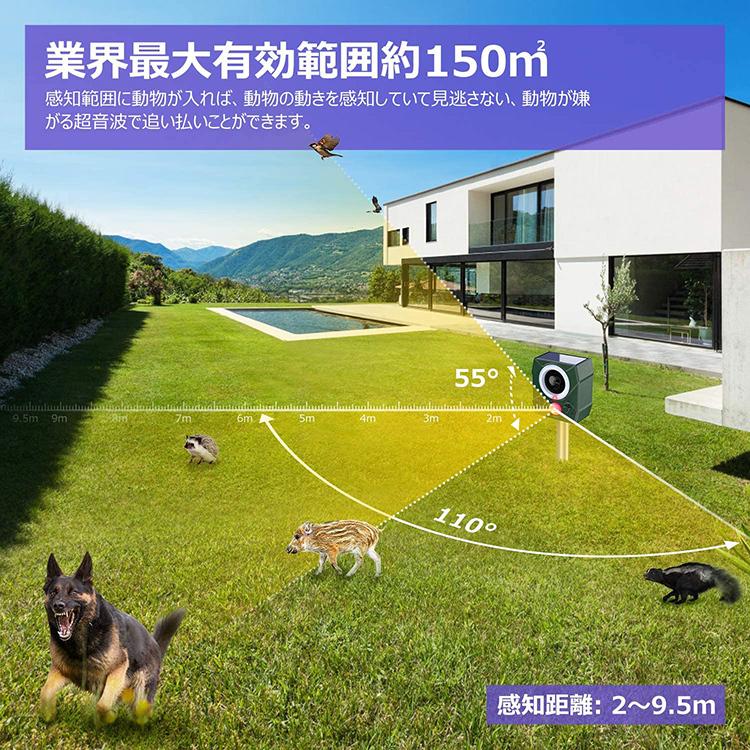 猫よけ 動物撃退器 害獣撃退器 超音波 ソーラーusb充電式 スズメ撃退 鳩よけ対策 Pir赤外線センサー 野良犬退治 猪防止 鳥害対策 Dwquzhuqi11 11o Clock 通販 Yahoo ショッピング