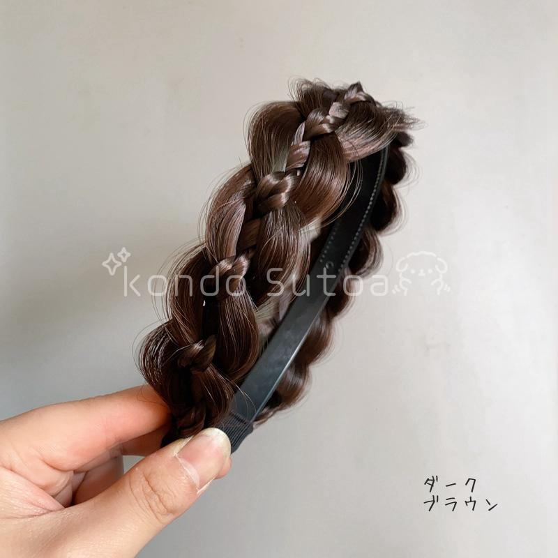 三つ編みカチューシャ ヘアアレンジ カチューシャ レディース ヘア編み 髪留め ヘアアクセサリー 40代 50代 30代｜11oclock｜12