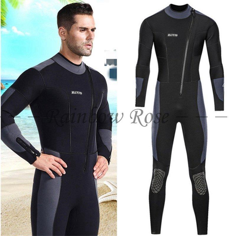 フルスーツ ウェットスーツ ネオプレン 黒 セミドライ ウェットスーツ メンズ セミドライ 5mm 前開きファスナー サーフィン