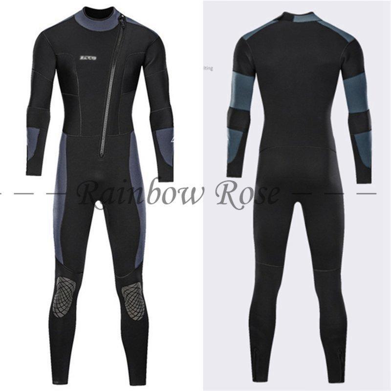 ウェットスーツ メンズ セミドライ 5mm 前開きファスナー サーフィン