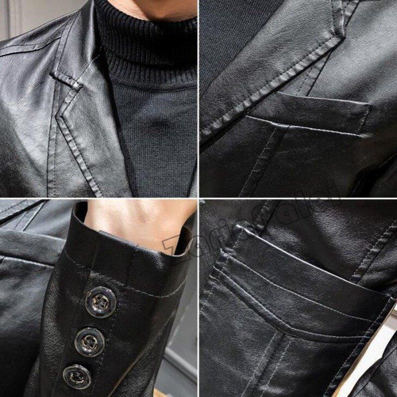 レザージャケット テーラードジャケット メンズ バイク用 ビジネス