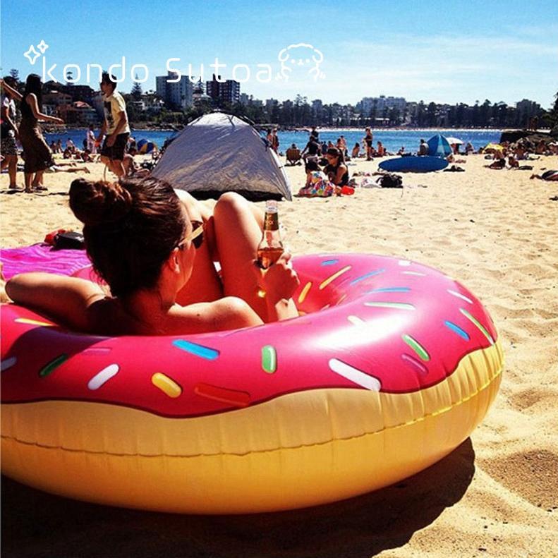 在庫処分セール！ 浮き輪 子供 大人用 サイズ 120 90 スイカ ドーナツ おしゃれ 浮輪 ウキワ 腰 70cm 80cm |  | 16