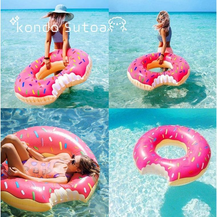 在庫処分セール！ 浮き輪 子供 大人用 サイズ 120 90 スイカ ドーナツ おしゃれ 浮輪 ウキワ 腰 70cm 80cm |  | 15
