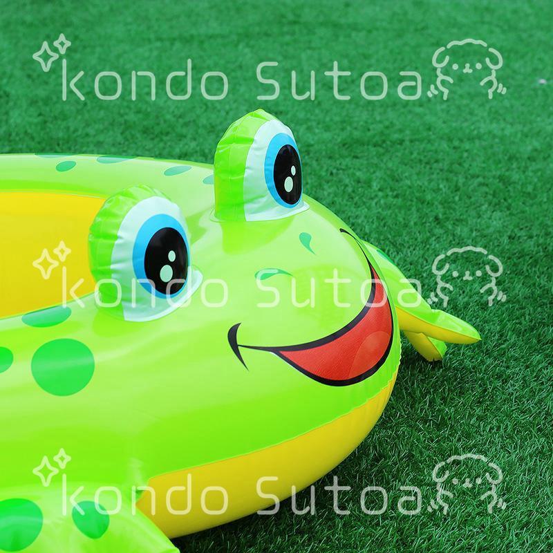 浮き輪 子供 足入れ 屋根付き カエル おしゃれ 浮輪 ウキワ キッズ 5歳