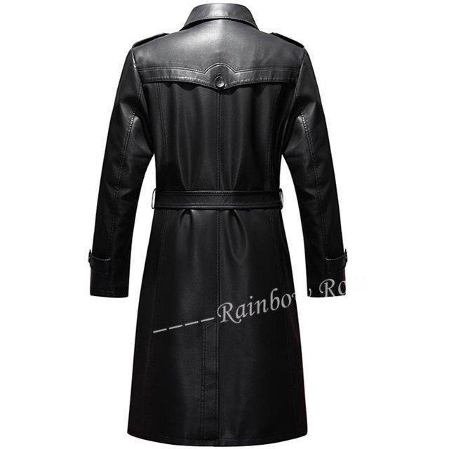 ラム革コート ロングジャケット レザージャケット メンズ 革ジャケット