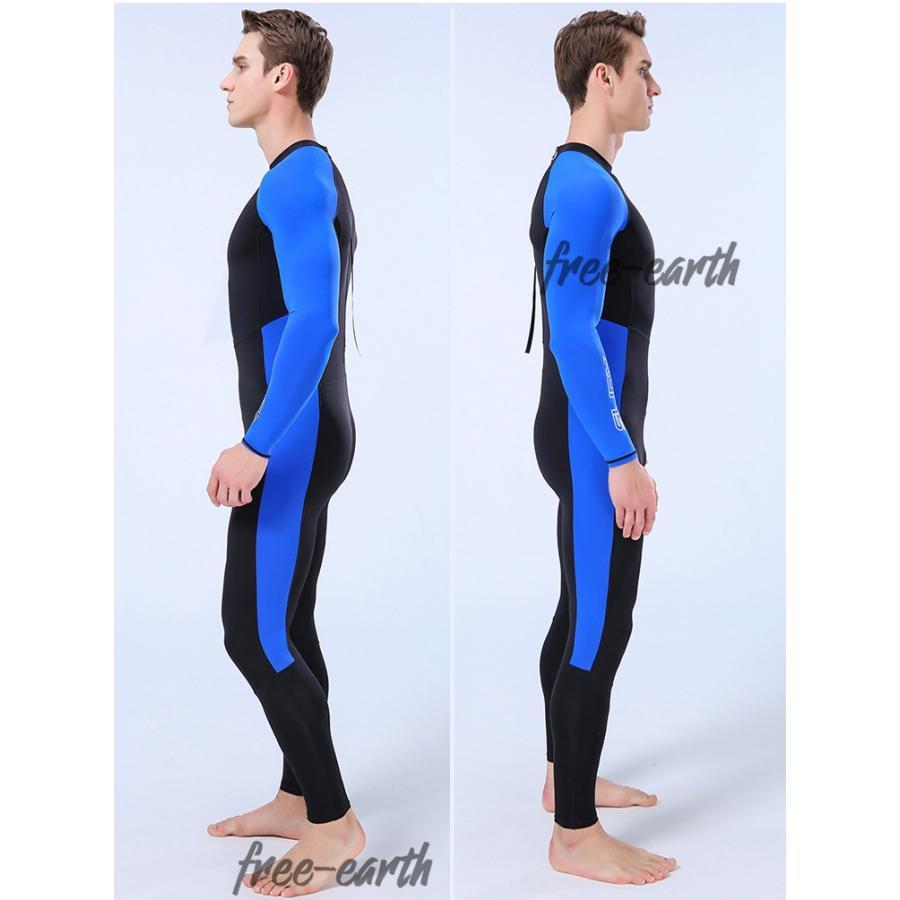 ウェットスーツ フルスーツ メンズ ラッシュガード 水着 長袖 バック