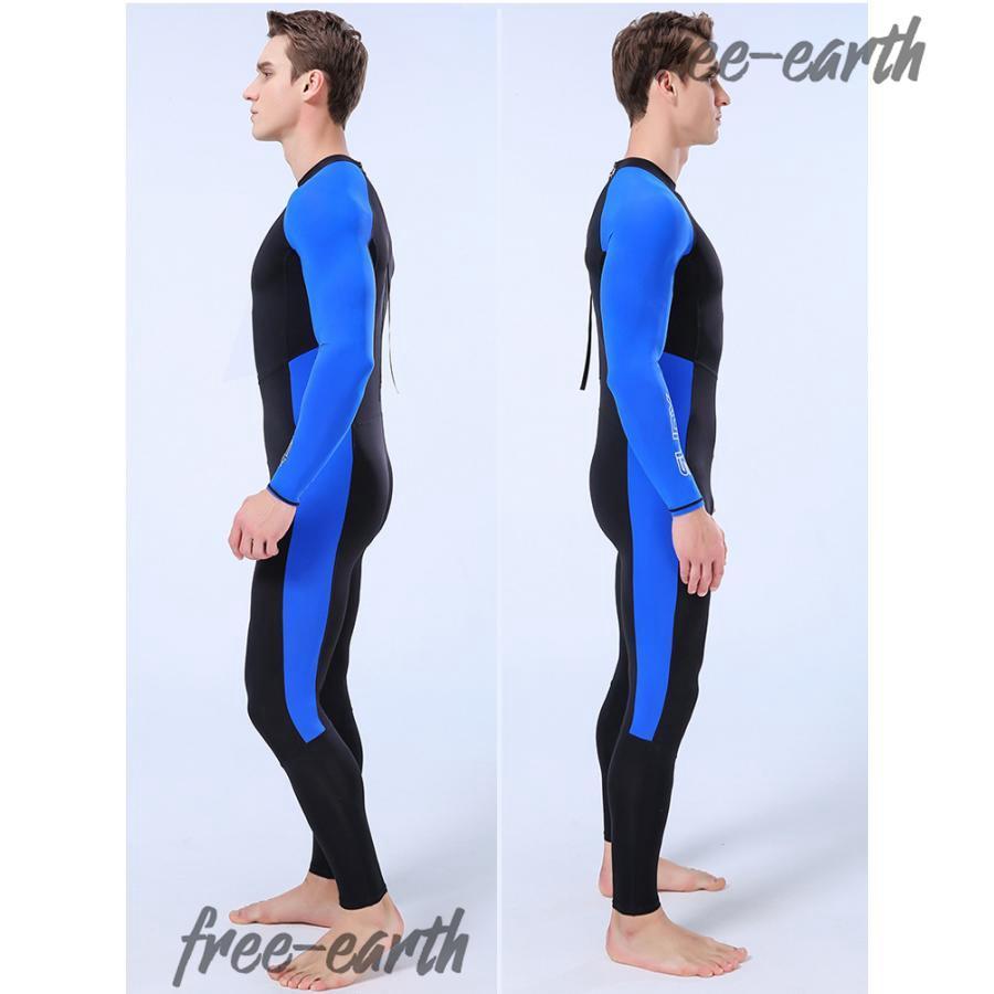 ウェットスーツ フルスーツ メンズ ラッシュガード 水着 長袖 バック