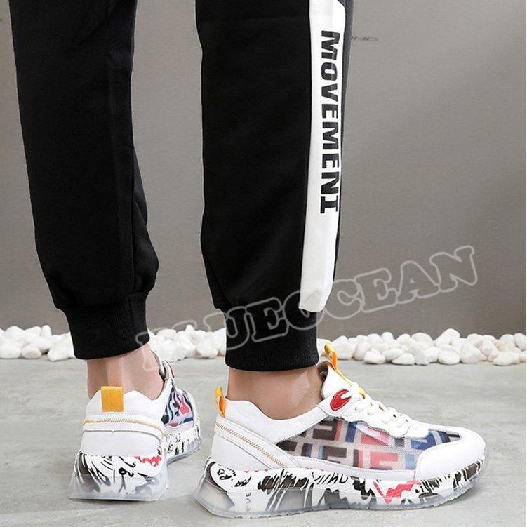 スニーカー メンズ ランニングシューズ ウォーキング トレッキングシューズ 厚底 疲れにくい 通気性 超軽量 スポーツ アウトドア かっこいい 靴 韓国風 春夏秋冬 |  | 06