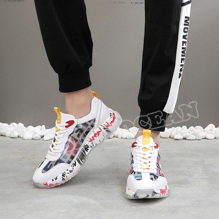 スニーカー メンズ ランニングシューズ ウォーキング トレッキングシューズ 厚底 疲れにくい 通気性 超軽量 スポーツ アウトドア かっこいい 靴 韓国風 春夏秋冬 |  | 07