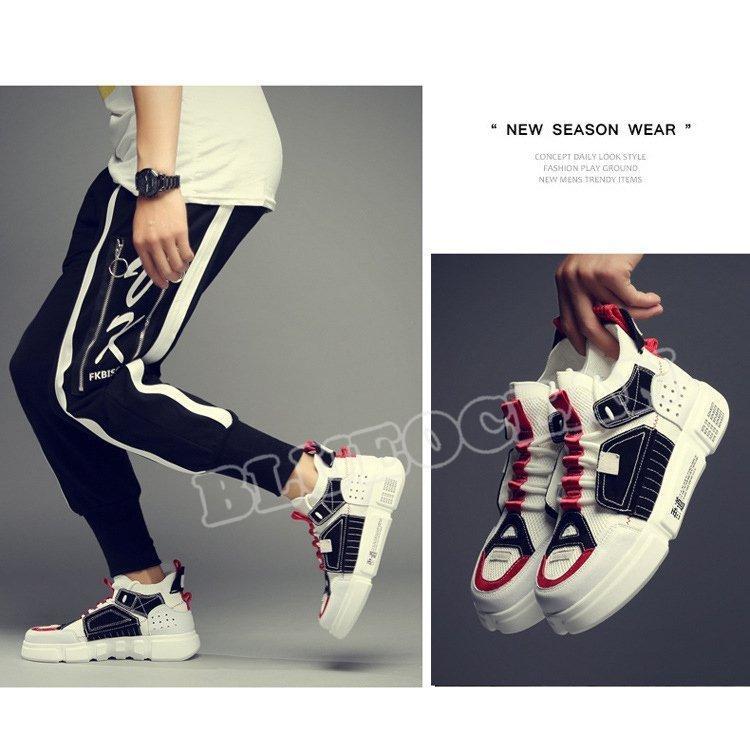 スニーカー メンズ ランニングシューズ ウォーキング トレッキングシューズ 厚底 疲れにくい 通気性 超軽量 スポーツ アウトドア かっこいい 靴 韓国風 春夏秋冬 |  | 06