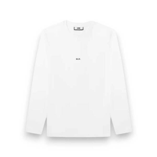 BALR日本限定ブランドロングスリーブTシャツホワイトB11111059 M ボーラー BALR. 日本限定 JP BRAND レギュラーフィット ロング