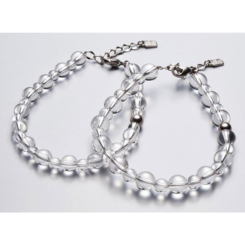 Phiten（ファイテン） 水晶コンビブレス 5mm玉 17cm AQ807025