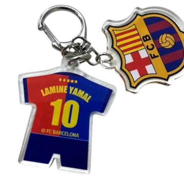 FCバルセロナ アクリル2連チャーム BCN87766AC ( サッカー フットサル