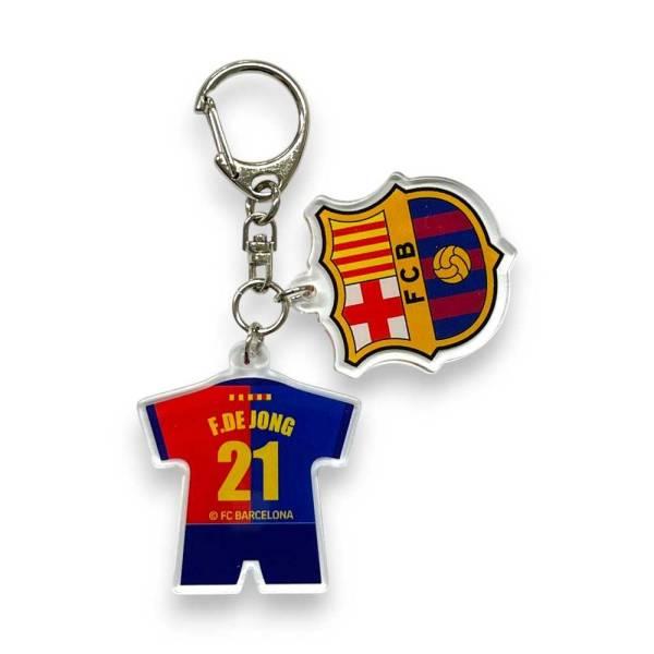 FCバルセロナ アクリル2連チャーム BCN87766AC ( サッカー フットサル