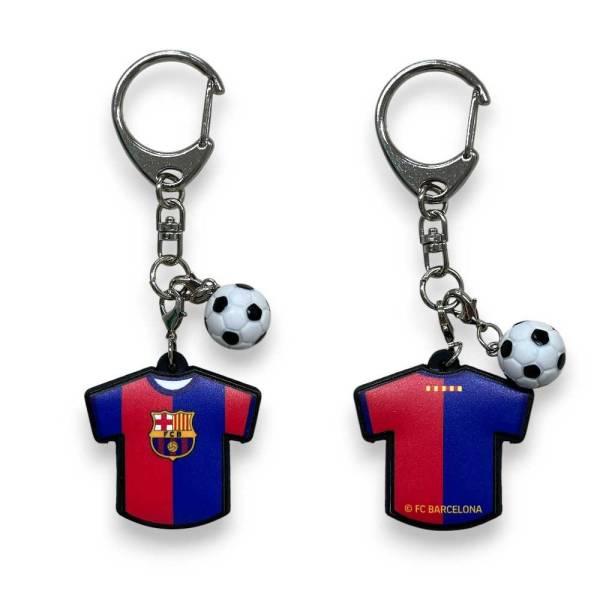FCバルセロナ ユニ型ラバーキーホルダー BCN87774RK ( サッカー
