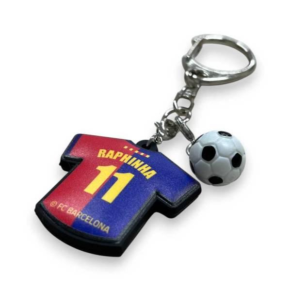 FCバルセロナ ユニ型ラバーキーホルダー BCN87774RK ( サッカー