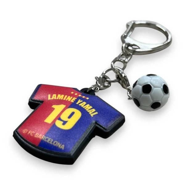 FCバルセロナ ユニ型ラバーキーホルダー BCN87774RK ( サッカー