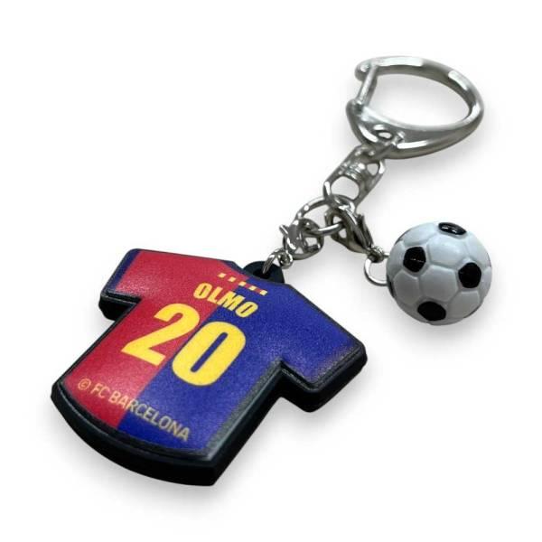 FCバルセロナ ユニ型ラバーキーホルダー BCN87774RK ( サッカー