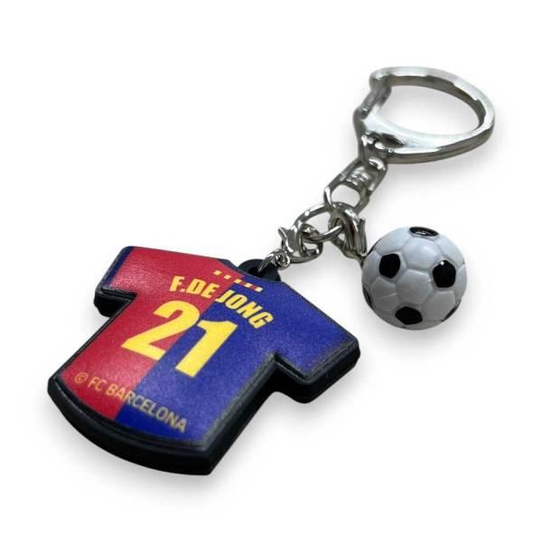FCバルセロナ ユニ型ラバーキーホルダー BCN87774RK ( サッカー