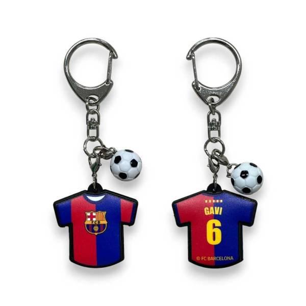 FCバルセロナ ユニ型ラバーキーホルダー BCN87774RK ( サッカー
