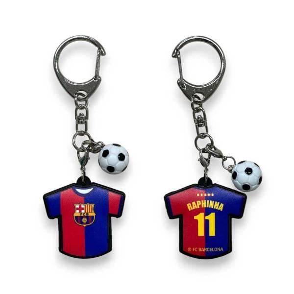 FCバルセロナ ユニ型ラバーキーホルダー BCN87774RK ( サッカー