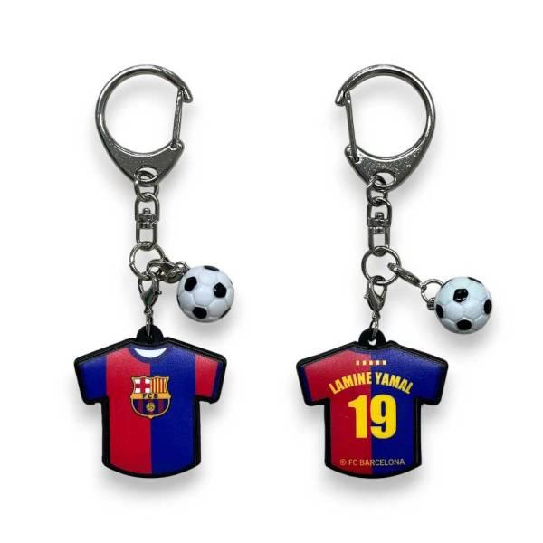 FCバルセロナ ユニ型ラバーキーホルダー BCN87774RK ( サッカー