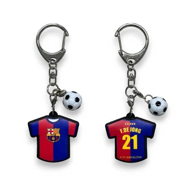 FCバルセロナ ユニ型ラバーキーホルダー BCN87774RK ( サッカー