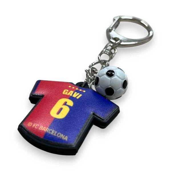 FCバルセロナ ユニ型ラバーキーホルダー BCN87774RK ( サッカー