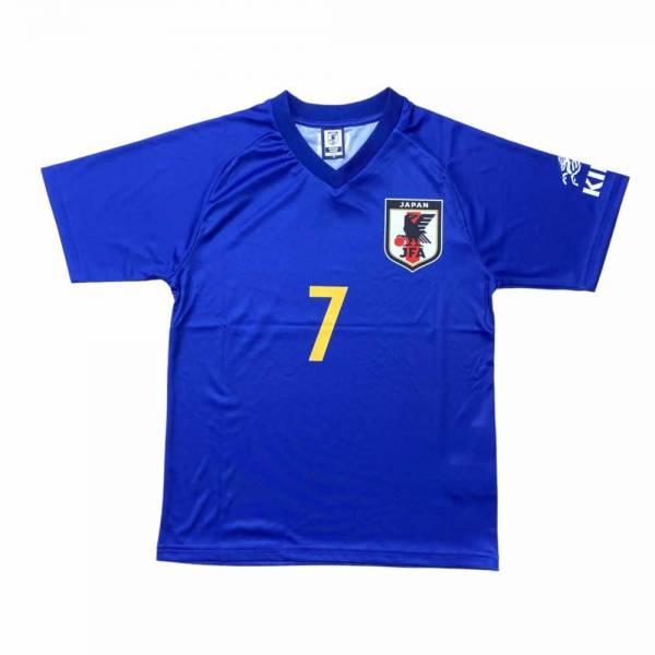 JFA KIRIN×サッカー日本代表 プレーヤーズTシャツ2023 O500A ( サッカー 代表 Ｔシャツ 日本代表ユニフォーム風 大人 子供 キッズ 青 ブルー キリン )｜11store｜04