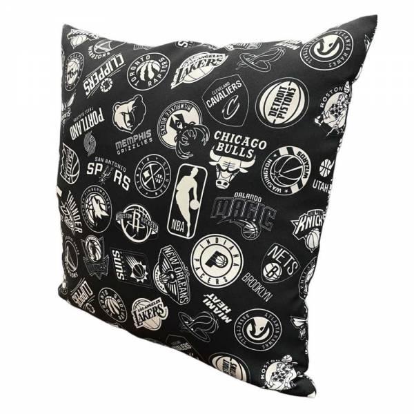 NBA クッション ALLOVER ブラック/ホワイト NBA35881 ( バスケ