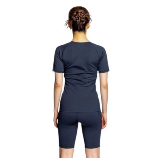 NIKE（ナイキ） レディース ジップ付き 半袖セパレーツ スイムウェア