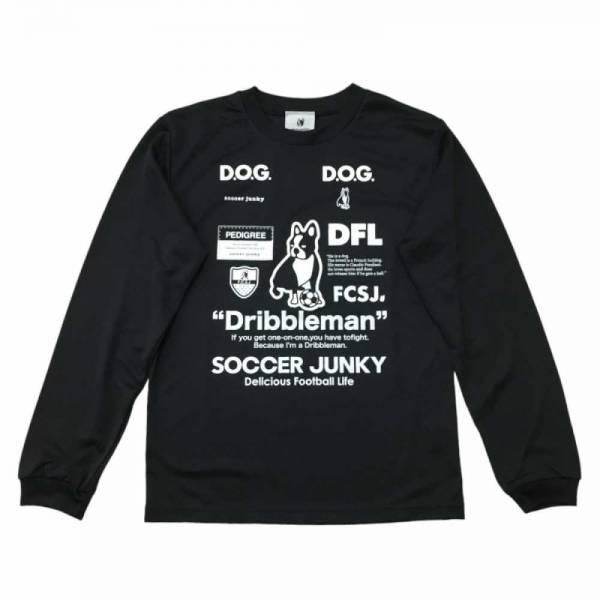 サッカージャンキー ジュニア ドリブルマン ロング ドライTシャツ SJ23D12K｜11store｜02