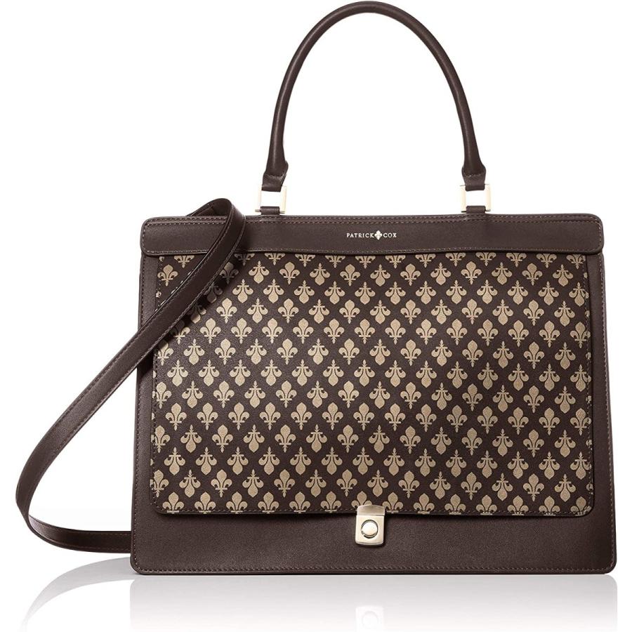 21公式店舗 パトリック コックス トートバッグ Newキングス 収納 3way ユリ柄プリント Pxlh8kh3 チョコ 感謝価格 Www Skylanceronline Com