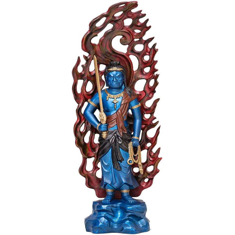 高い品質 仏像 青不動明王 15 5cm 彩色仕上げ 仏師 牧田秀雲 原型 酉年生まれ 十二支守り本尊 高岡銅器 ふどうみょうおうb 訳ありセール格安 Www Lequotidien Mr