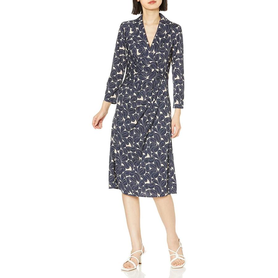 交換無料 ダブルスタンダードクロージング Corcovado カシュクールプリントワンピース 3801 022 4 レディース Colette 葉柄 第1位獲得 Commerce Converto Com