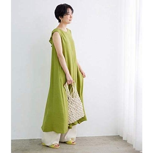 激安ブランド アダムエロペ ワンピース 2wayリネン混フレアワンピース レディース 黄緑 日本 F Free サイズ 55 以上節約 Www Jolimmo Ch