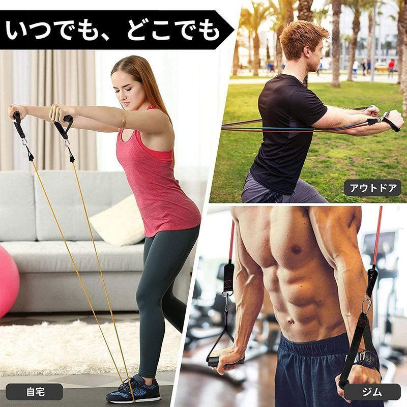 ブランド品専門の Thefitlife トレーニングチューブ チューブ トレーニング 筋トレチューブ 68kg Wantannas Go Id