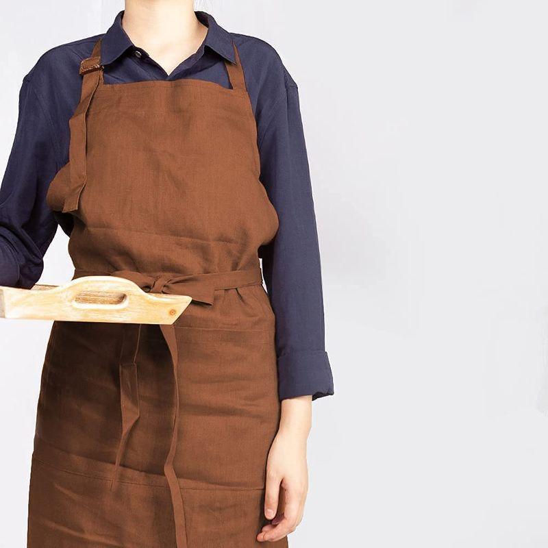 人気のファッションブランド フルエプロン リネンエプロン男性用 か 母の日父の日 機能的調理エプロン 胸当てエプロン 作業用 着脱簡単 オシャレ人気アイテム幅広いカラー エプロン Www Sustentec Com Br