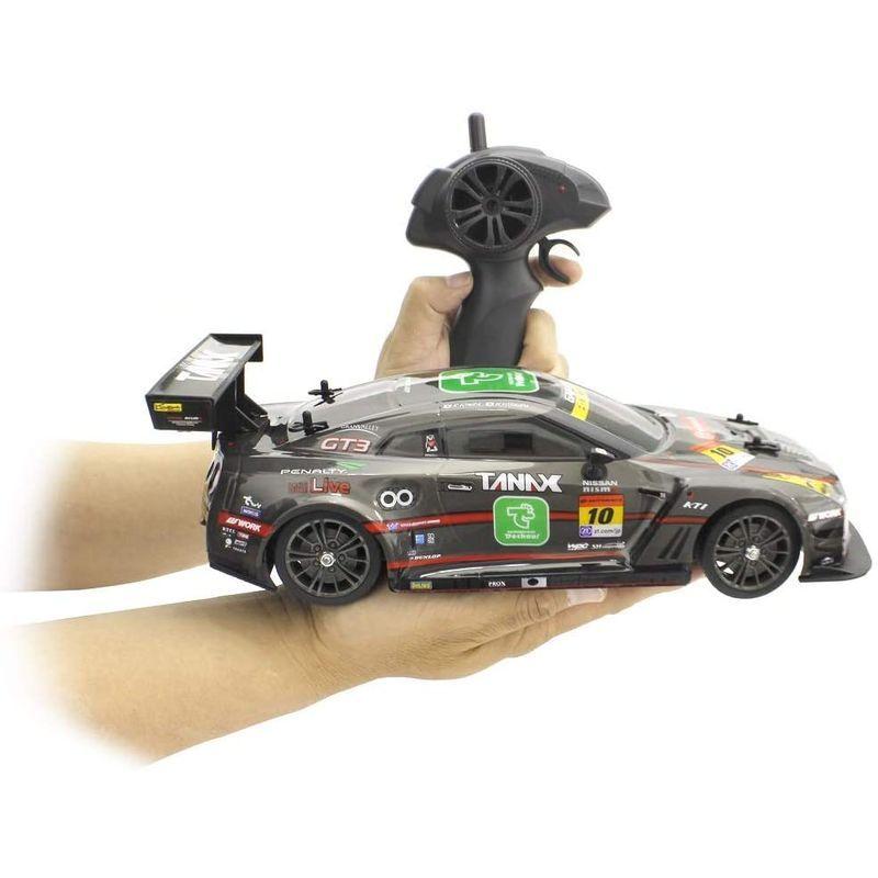 キョウショウ エッグ RC 16スケール ドリフトレーシング ゲイナー TANAXX GT-R 4WD (黒) TS062 自動車 NISSAN GT-R ラジコン(黒)