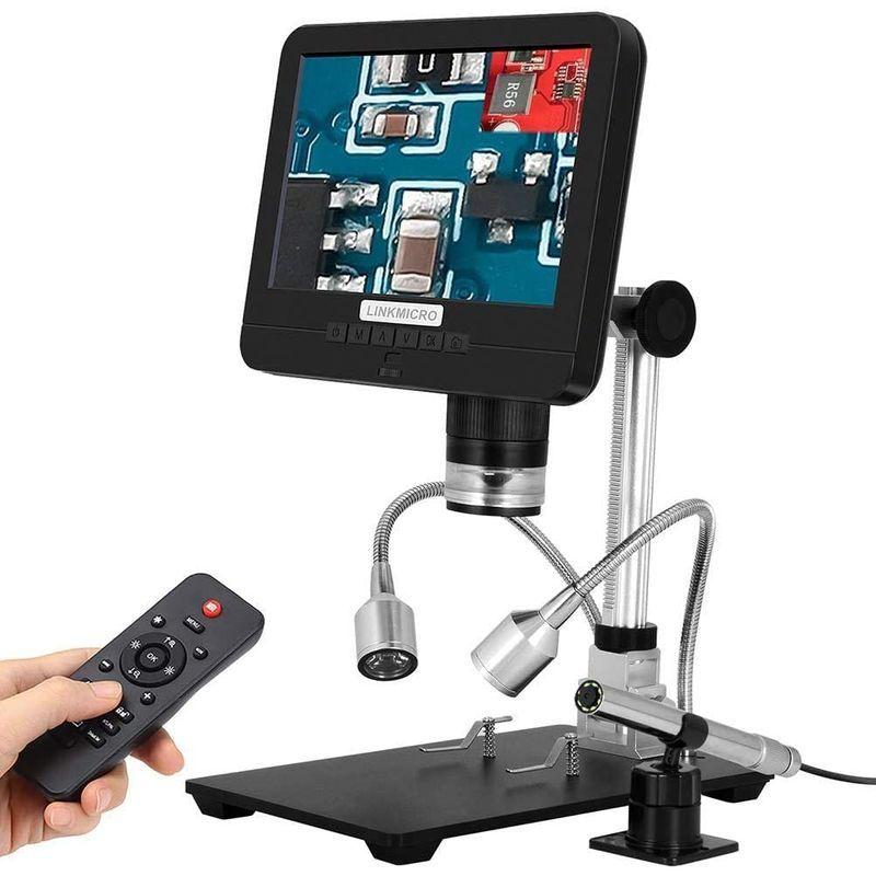 LINKMICRO デジタル顕微鏡 7インチ LCD 1080Pスクリーン はんだ付け 部品検査 宝石鑑賞 内視鏡カメラ 耳掃除 歯 頭皮 はんだ付け 宝石鑑賞 デジタル顕微鏡 7インチ LCD 1080Pスクリーン 部品検査 内視鏡カメラ 耳掃除 頭皮