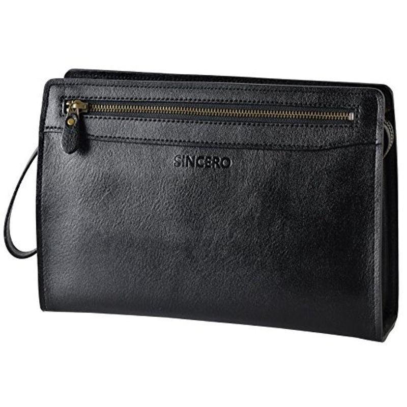 (シンセーロ)SiNCERO セカンドバッグ メンズ 本革 日本製 B5 wr-1001 (クロ)