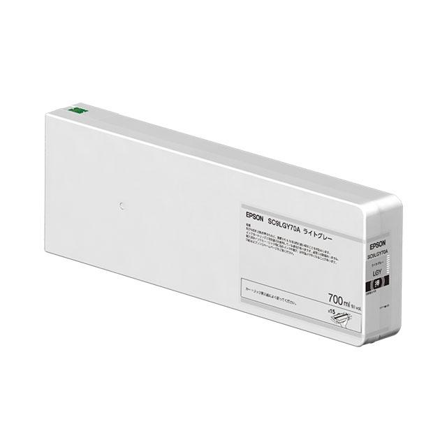 Epson SC9LGY70A ライトグレーインクカートリッジ 700ml エプソン（EPSON） 純正インク インクカートリッジ SC9LGY70A ライト