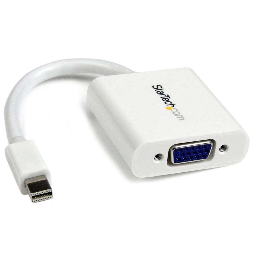 Mini DisplayPortーVGA変換アダプタ ミニディスプレイポート/mDP/Mini DP オスーVGA/RGB(D-Sub15ピン)メス コンバータ 1920x1200 ホワイト MDP2VGAW | 