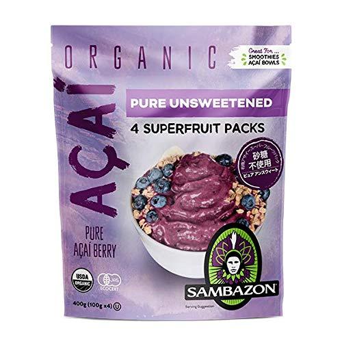アサイー スムージーパック アンスウィート 無糖タイプ 100gx4袋