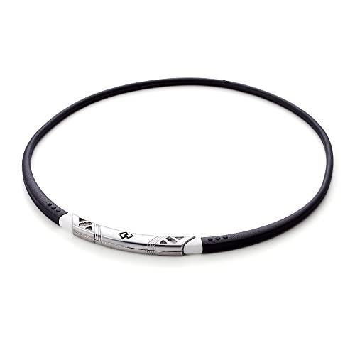 コラントッテColantotte スポーツネックレス SR140 ブラック×ホワイト M AMAAA15M