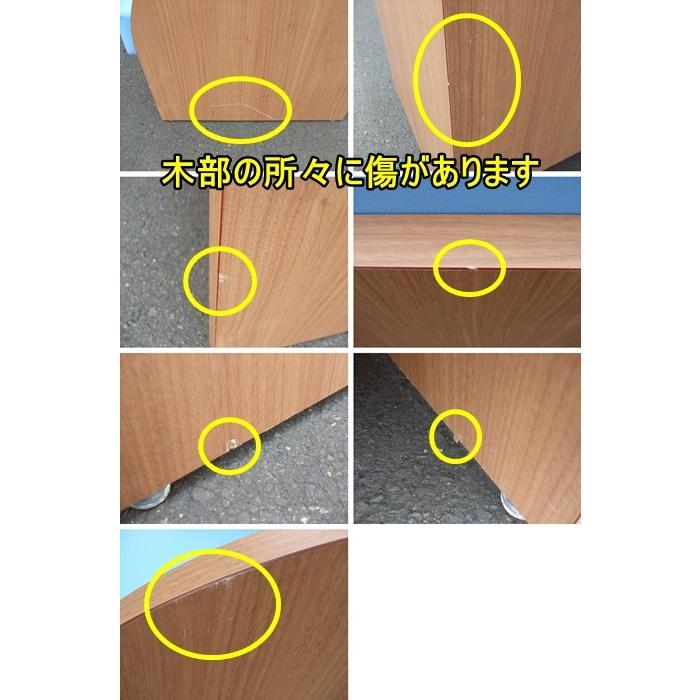 中古）（地域限定送料無料）3人掛けロビーチェア 全席肘仕切り付き