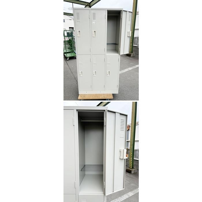 PLUS（プラス） （中古）（一部地域送料無料）プラス 6人用ロッカー 